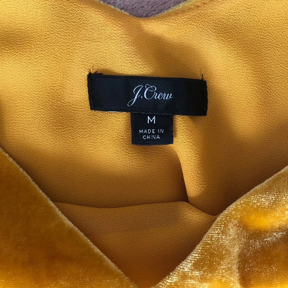 J. Crew Velvet Cami Top